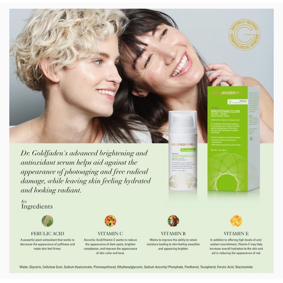 New Goldfaden M.D. brightening elixir 1 oz skin serum - Picture 10 of 10